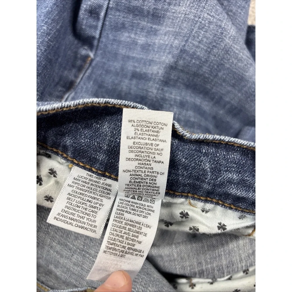 Lucky Brand 221 Original Straight Jeans Mens 40x30 Blue Denim Medium Wash